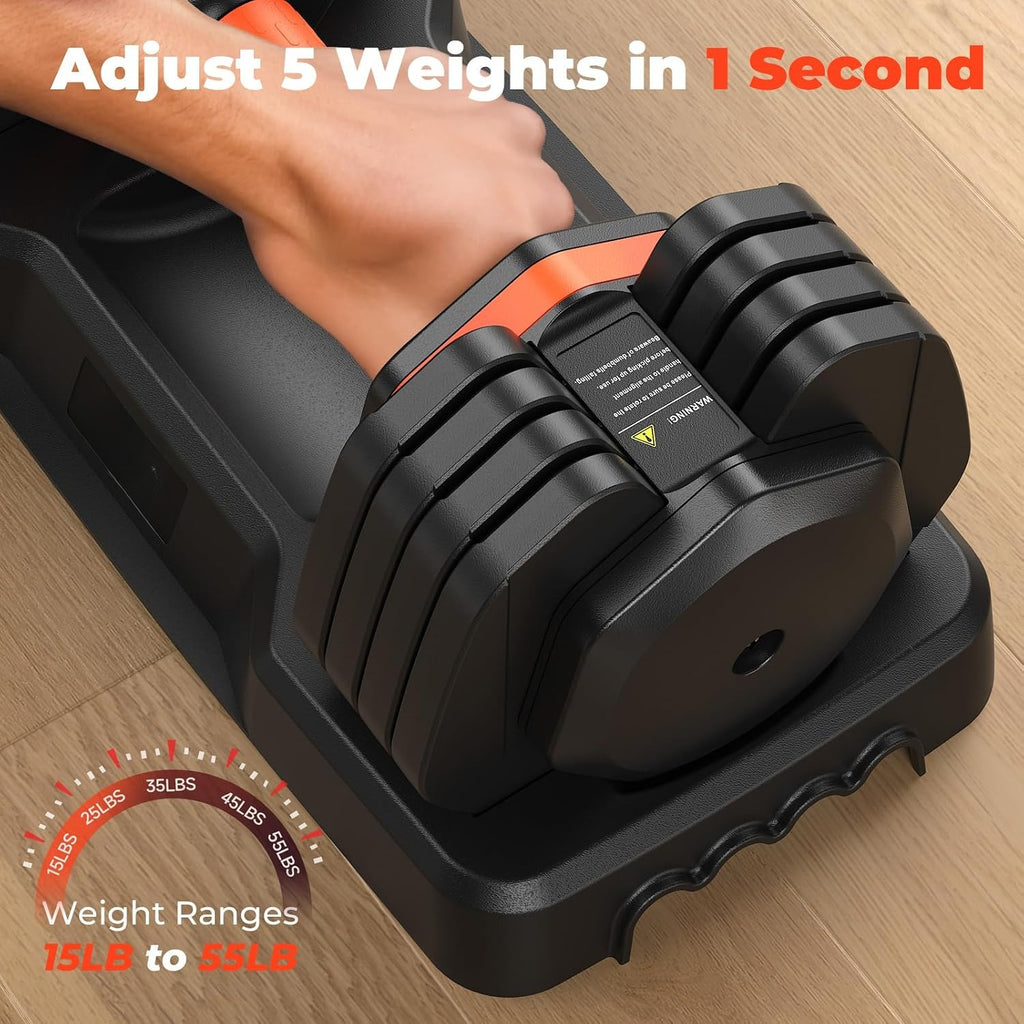2‑Pack Adjustable Dumbbell Set