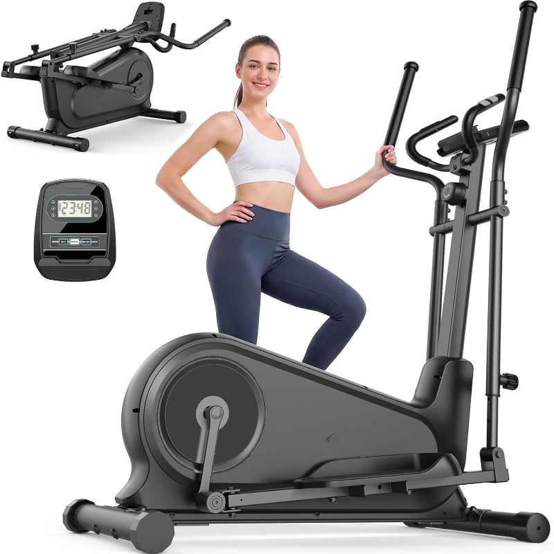 Foldable 16‑Inch Stride Elliptical Trainer