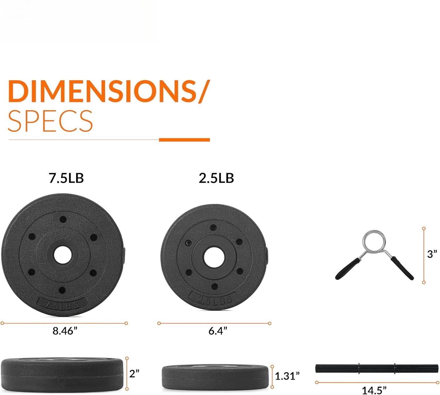 Barbell 40‑Lb Cement Adjustable Dumbbell Set