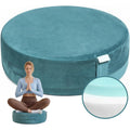 Velvet Yoga Bolster Meditation Cushion