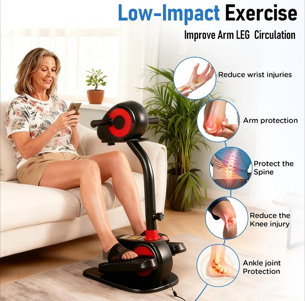 Motorized Low‑Impact Elliptical Pedal Exerciser