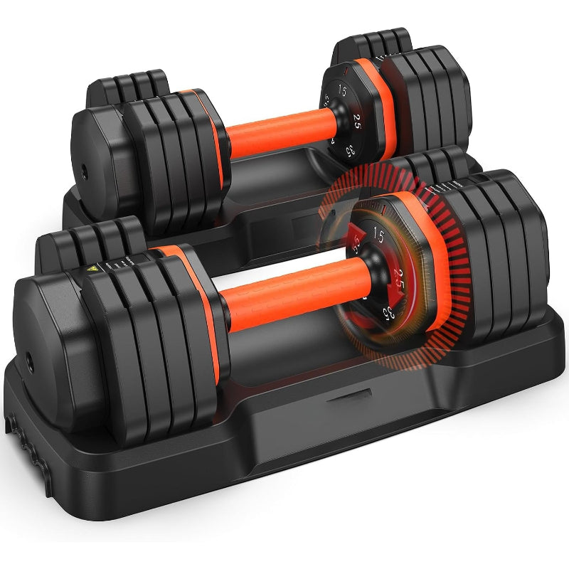 2‑Pack Adjustable Dumbbell Set