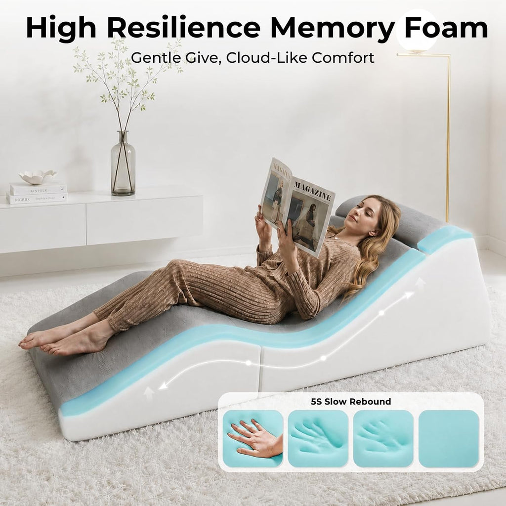 3‑In‑1 Corduroy Convertible Indoor Chaise Lounge