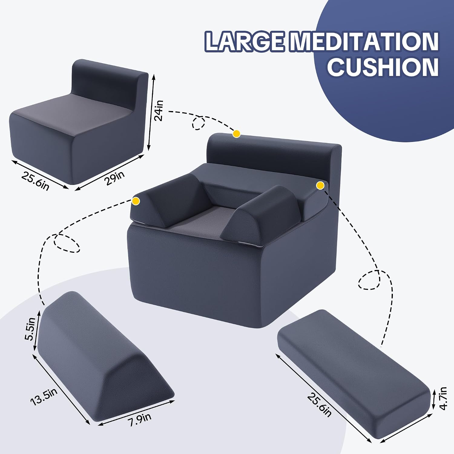 Ergonomic Large Meditation Floor Chair