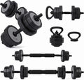 3‑In‑1 Adjustable Dumbbell Set