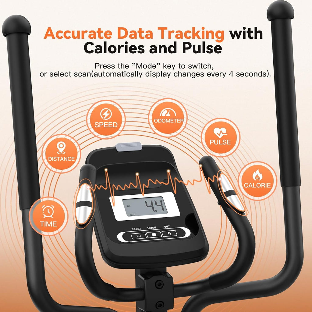 14‑Level Magnetic Home Elliptical Trainer