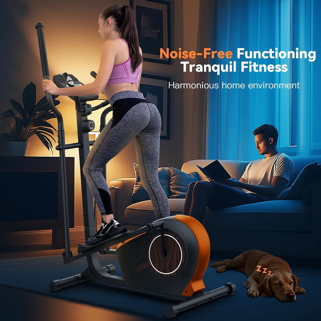 14‑Level Magnetic Home Elliptical Trainer