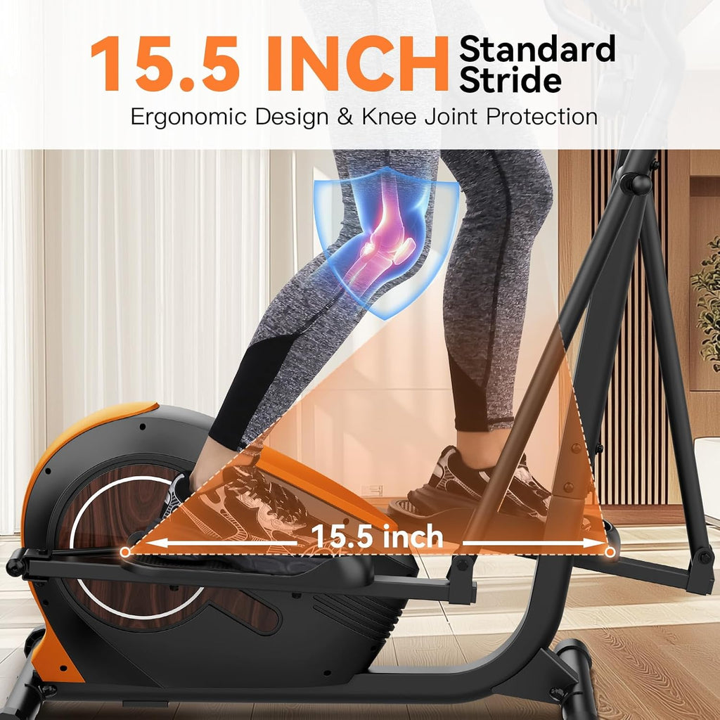 14‑Level Magnetic Home Elliptical Trainer