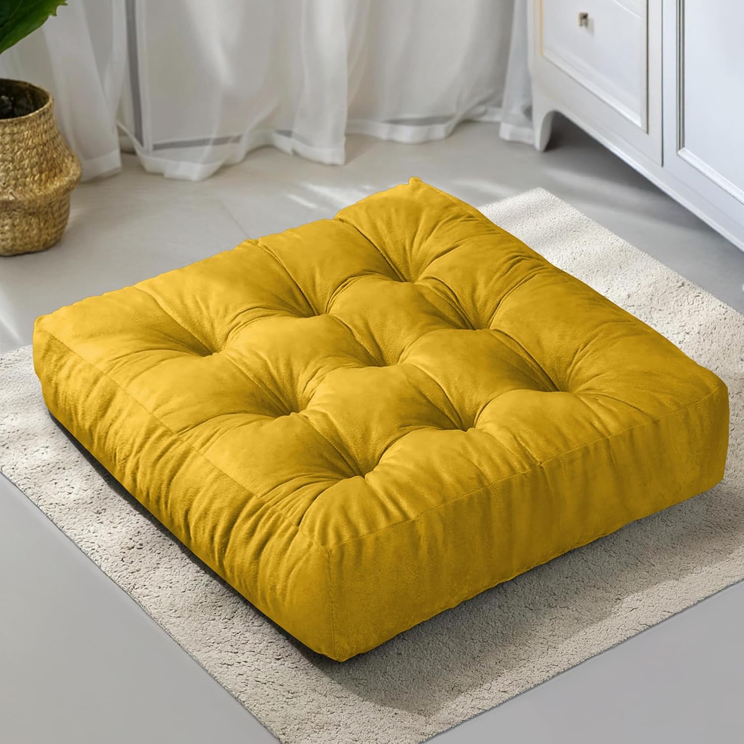 Tufted Square Floor Pillow