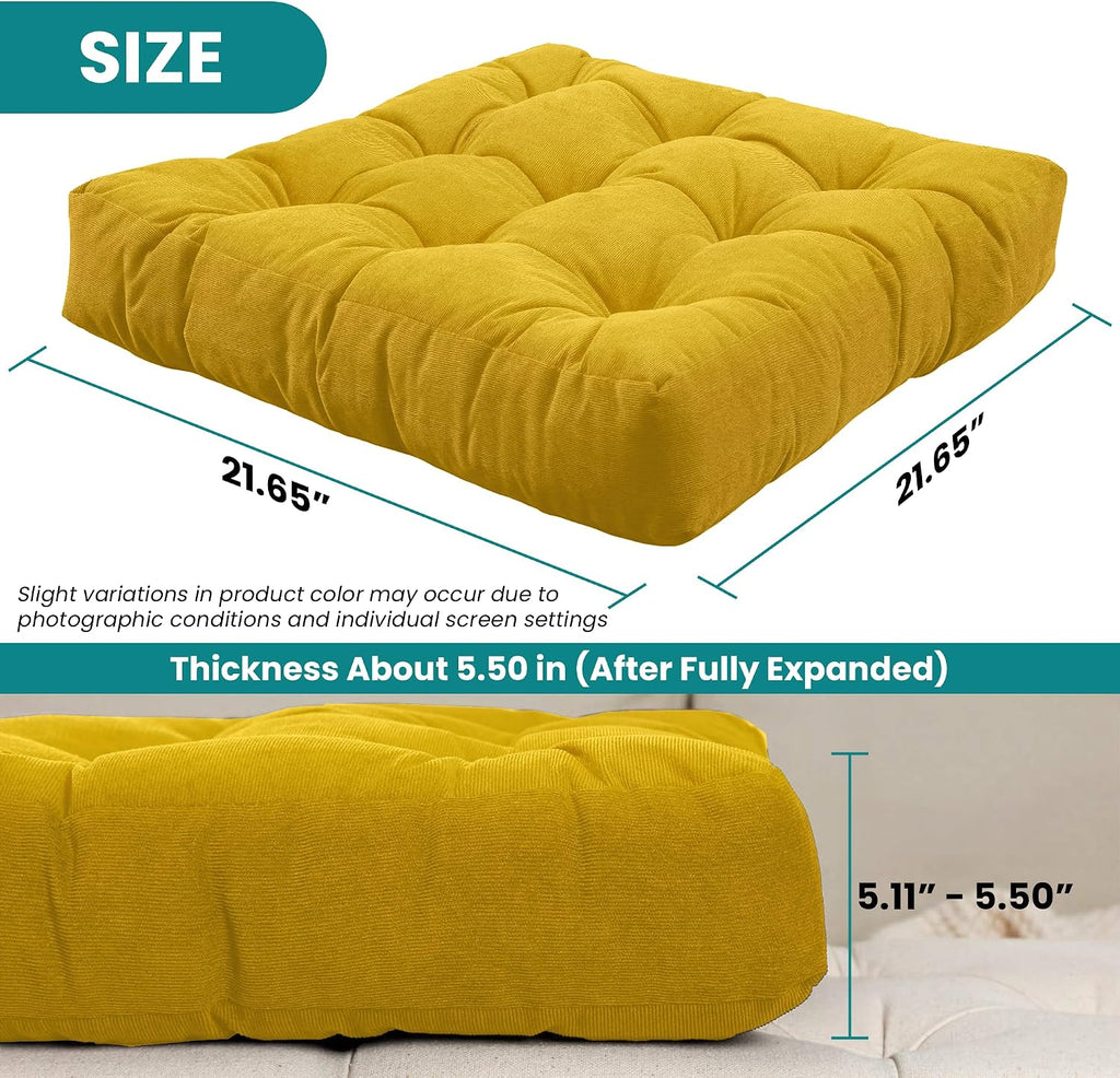Tufted Square Floor Pillow