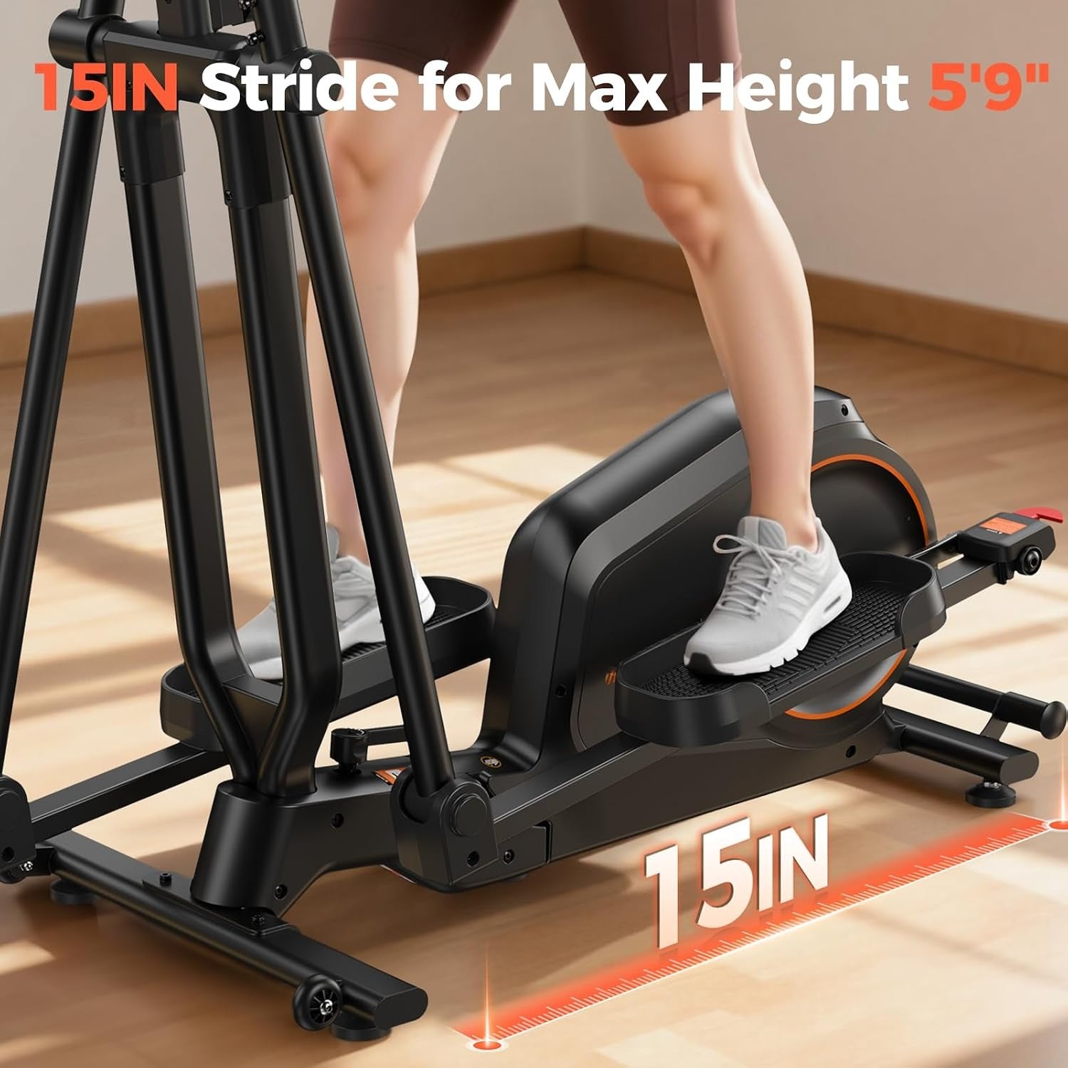 Foldable Compact Elliptical Cross Trainer