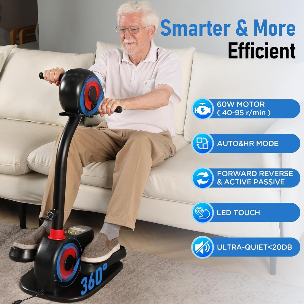 Motorized Low‑Impact Elliptical Pedal Exerciser