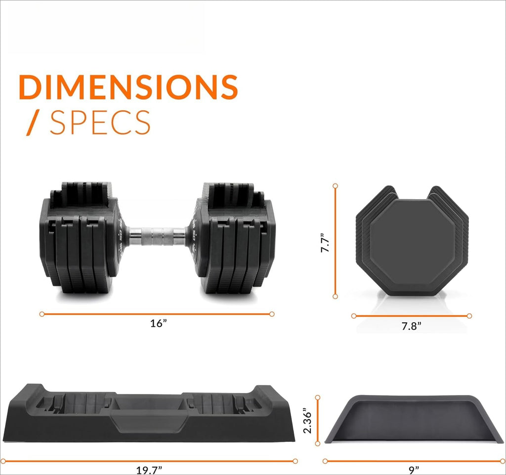 Adjustabell Quick‑Select Adjustable Dumbbell Set