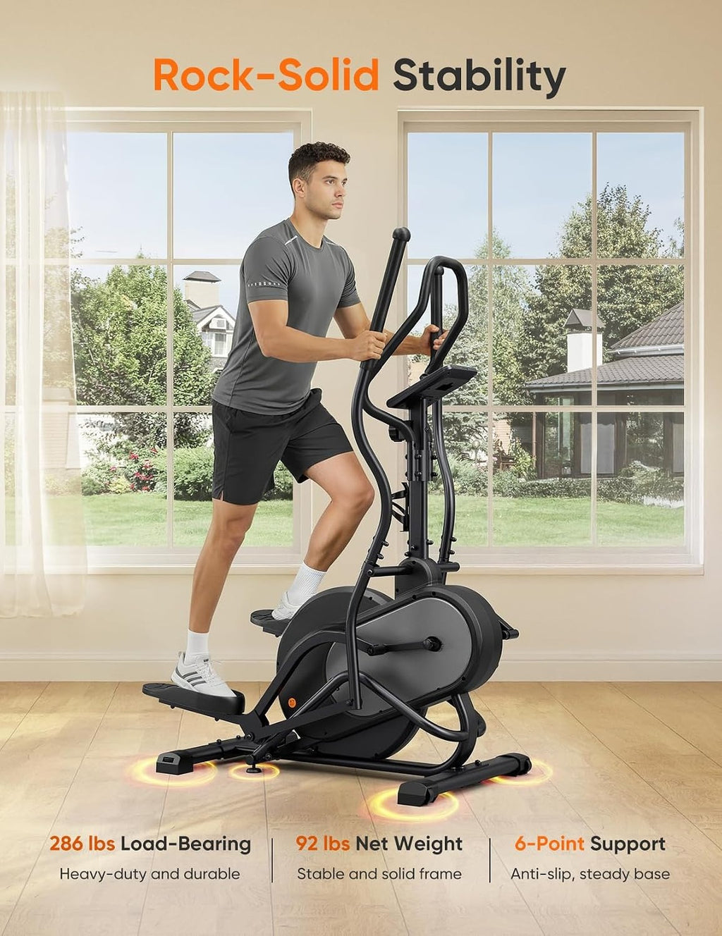 3‑In‑1 Cardio Climber Elliptical Machine