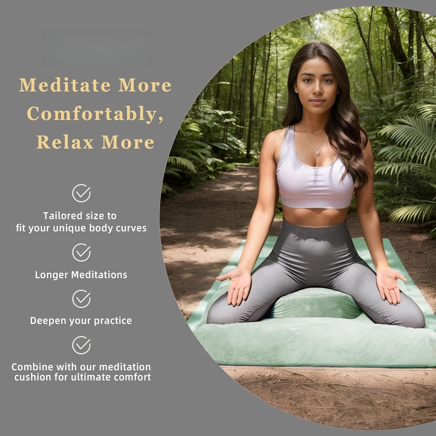 Velvet Meditation Cushion Set