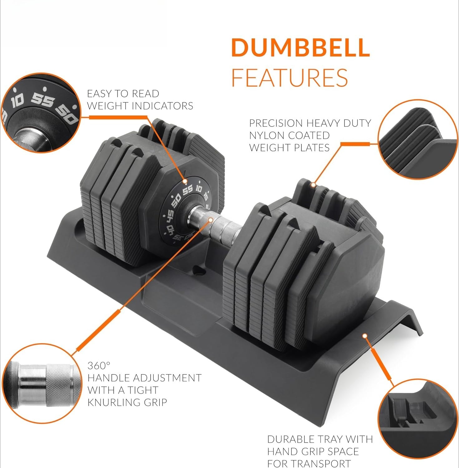 Adjustabell Quick‑Select Adjustable Dumbbell Set