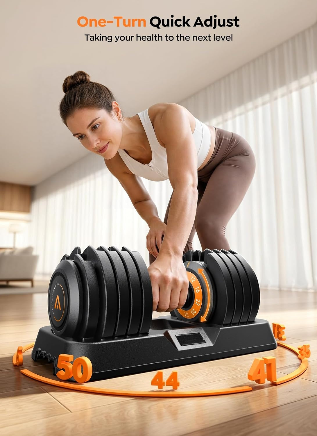 2‑Pack 10‑In‑1 Adjustable Dumbbell Set